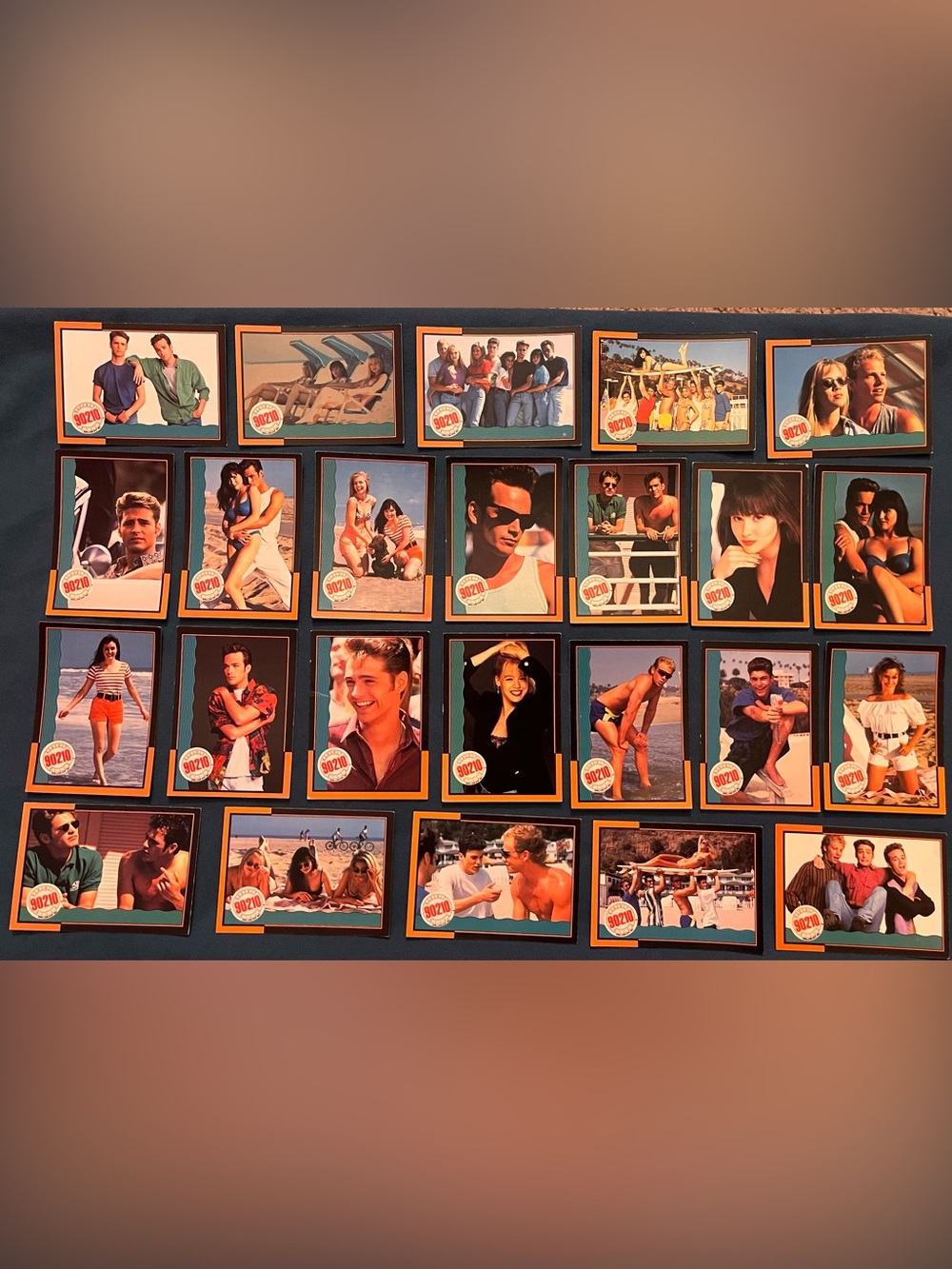 Vintage Beverly Hill 90210 Trading Cards - 32 cards in total